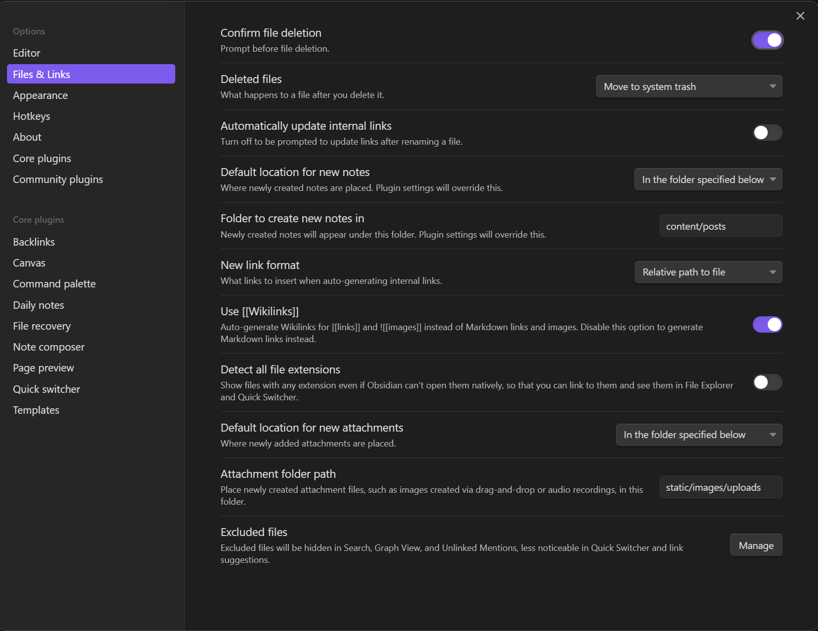 my-obsidian-settings